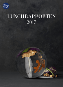 lunchrapporten 2017 - Fazerfoodservices.com