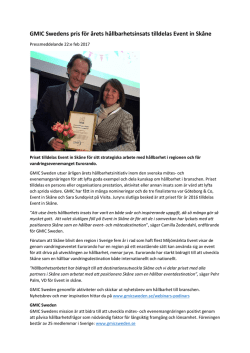 GMIC Sweden utser årligen årets hållbarhetsinitiativ inom den