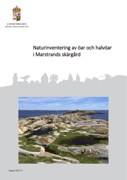 Naturinventering av öar och halvöar i Marstrands