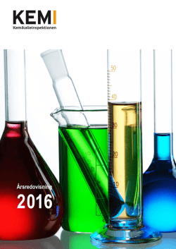 Läs Kemikalieinspektionens årsredovisning för 2016