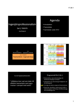 Agenda - IDA.LiU.se