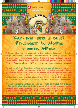 Karnevalski program dogodkov v hotelu Mitra