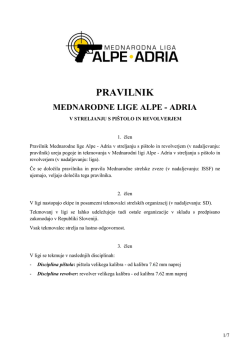Pravilnik mednarodne lige Alpe Adria 2017