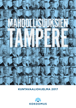 Mahdollisuuksien Tampere