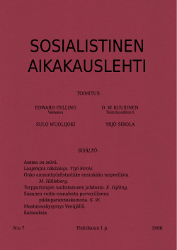 sosialistinen aikakauslehti