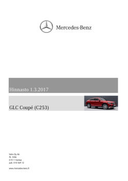 Hinnasto 1.3.2017 GLC Coupé (C253) - Mercedes-Benz