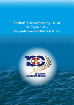 Ebeltoft Marineforening 100 år 28. februar 2017 Festgudstjeneste i
