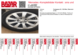 Mercedes -Kompletträder Kontakt : sms und whatsapp