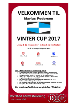 velkommen til vinter cup 2017
