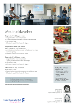 Mødepakkepriser - FrederiksborgCentret
