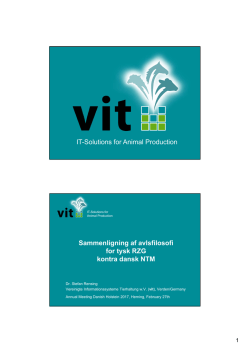 IT-Solutions for Animal Production Sammenligning