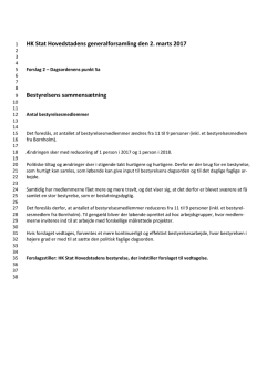 Forslag 2 - pkt. 5a - Bestyrelsens sammensætning