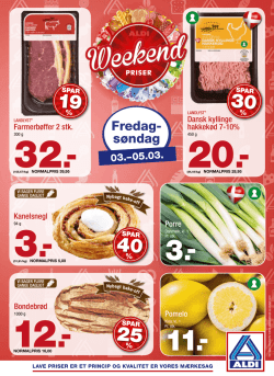 Fredag- søndag