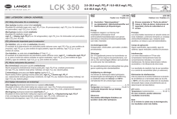 LCK 350 2.0–20.0 mg/L PO4-P / 6.0–60.0 mg/L PO4 4.5