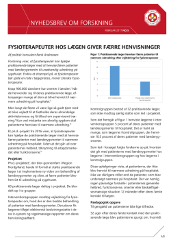 nyhedsbrev om forskning - Danske Fysioterapeuter