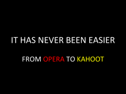 En reise fra Opera til Kahoot - Rolf Assev