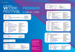 Programmet for Vinterfestivalen 2017
