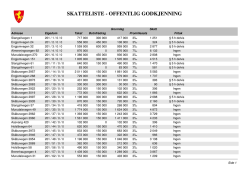 skatteliste - offentlig - Nord