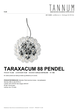 Taraxacum 88 pendel