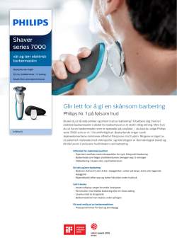 S7310/12 Philips Våt og tørr elektrisk barbermaskin med Aquatec