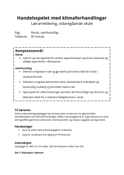 Lærarrettleiing, vidaregåande skule (pdf, nynorsk)