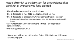 Informasjon om nytt system for PT-søknad (PDF