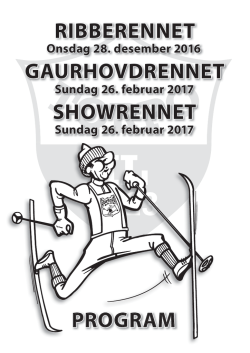 Gaurhovdrennet A5 2017.indd