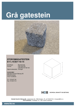 Grå gatestein - Heimdal Granitt og Betong