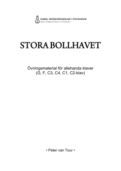 stora bollhavet - Peter van Tour