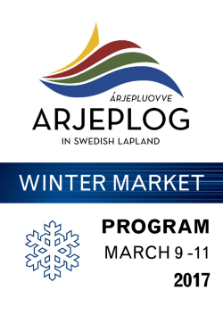 Arjeplog Winter Market 2017 program