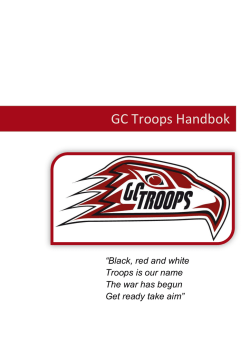 GC Troops Handbok