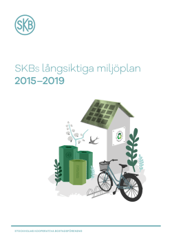 SKBs långsiktiga miljöplan 2015–2019