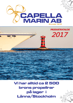 Katalog 2017 - Capella Marin AB