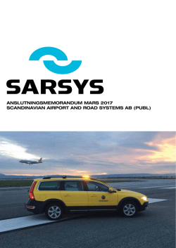 anslutningsmemorandum mars 2017 scandinavian airport
