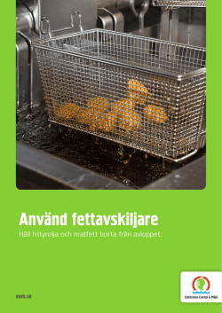 Fettavskiljare - Eskilstuna Energi och Miljö