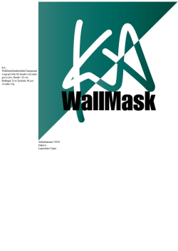 KA WallMaskSchablonfolieTransparent svagt grå folie för fasader