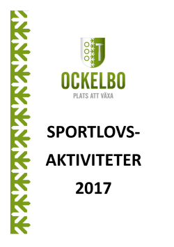 Sportlov - Ockelbo kommun