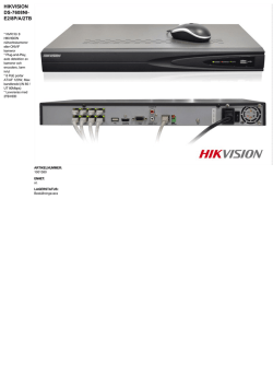 hikvision ds7608ni e2/8p/a/2tb
