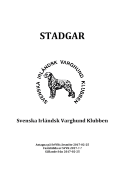 stadgar - Svenska Irländsk Varghund Klubben