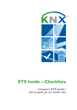ETS Inside – Checklist