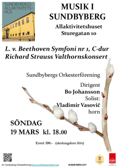 musik i sundbyberg - Sundbybergs Orkesterförening