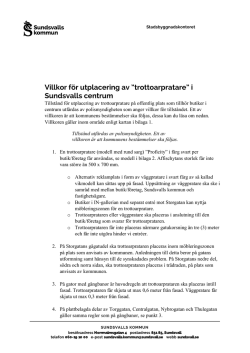 pdf, 493 KB Villkor för utplacering av trottoarpratare i Sundsvalls