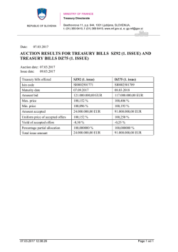 and treasury bills dz75 (1. issue)