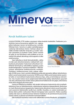 Minerva 1/2017 - Suomen Akateemiset Naiset