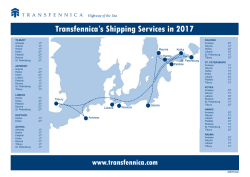 Transfennica`s Shipping Services in 2017