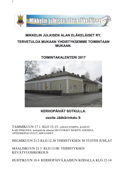 2017 TOIMNTAKALENTERI 2 - Julkisen alan eläkeläisten liitto