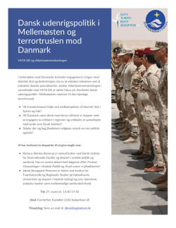 Dansk udenrigspolitik i Mellemøsten og terrortruslen mod Danmark