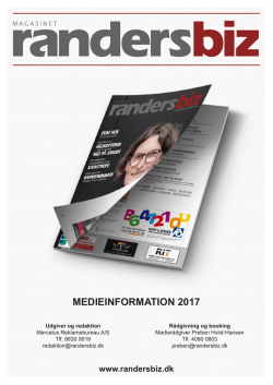 medieinformation 2017 - Magasinet Randers Biz