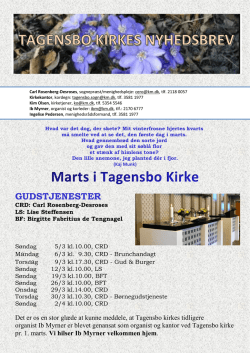 Tryk her for at downloade Tagenbo Kirke`s