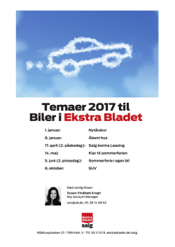 Temaer 2017 til Biler iEkstra Bladet